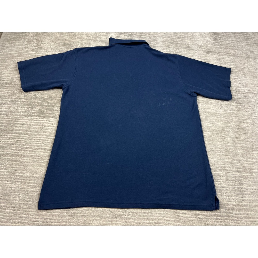 Chesterfield Polo Shirt Men 2XL Navy Blue Short Sleeve Pocket Pique Casual Solid - Picture 7 of 9